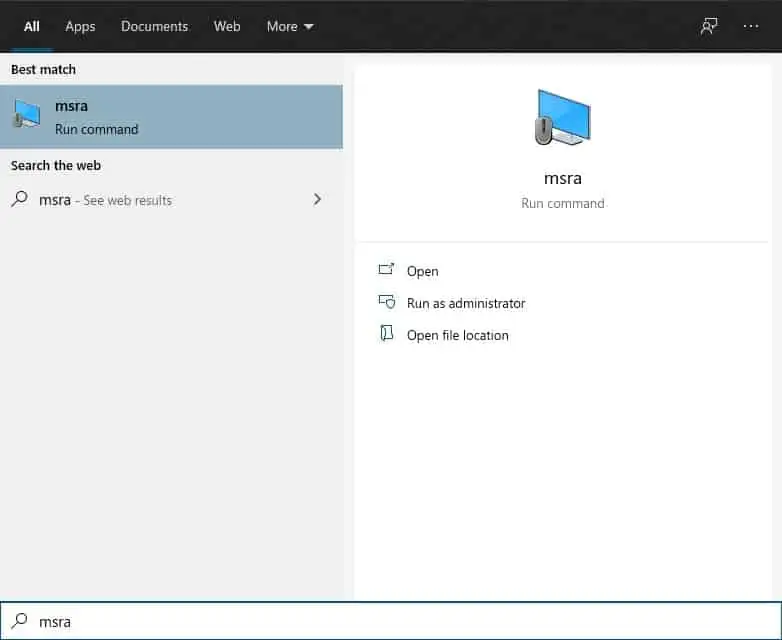 MSRA Windows Remote Assistance MSRA Windows Remote Assistance