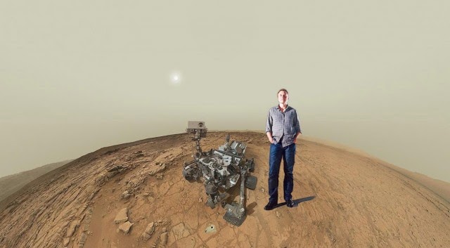 elon musk on mars curiosity self x