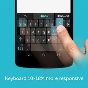 Swiftkey App . Speed responsiveness Swiftkey App 5.1 Speed responsiveness