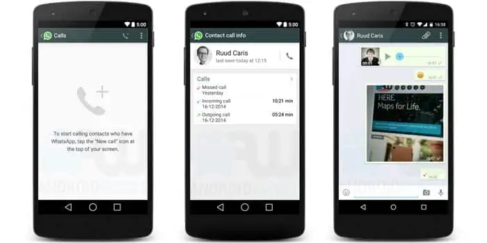 Free whasapp calling feature