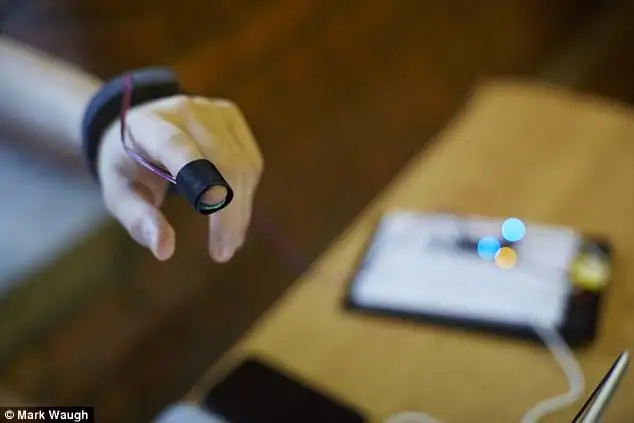 F C The band features a pulse oximeter and a wireless sensor which m a kipstR wristband feature