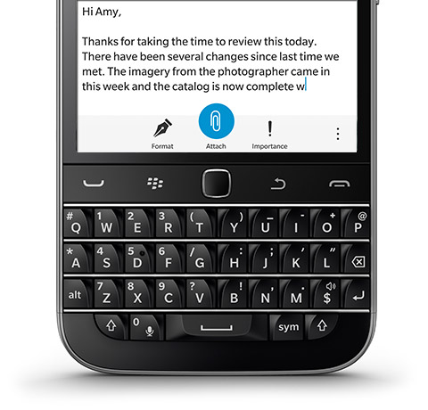Features of BlackBerry Classic 40 keys to success