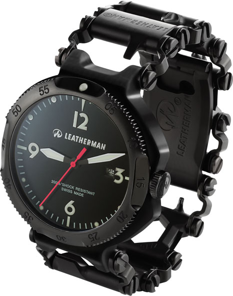 Leatherman-Tread-Multi-Tool-Bracelet-and-Watch-in-Black