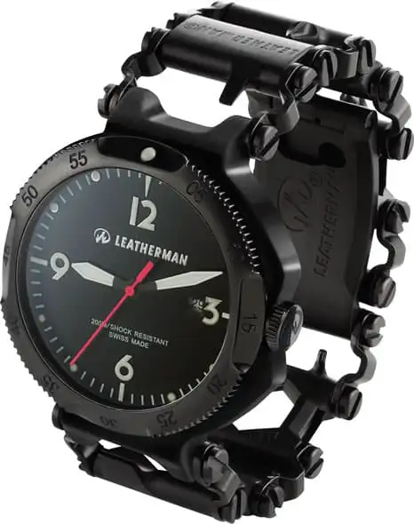 Leatherman Tread Multi Tool Bracelet and Watch in Black Leatherman-Tread-Multi-Tool-Bracelet-and-Watch-in-Black