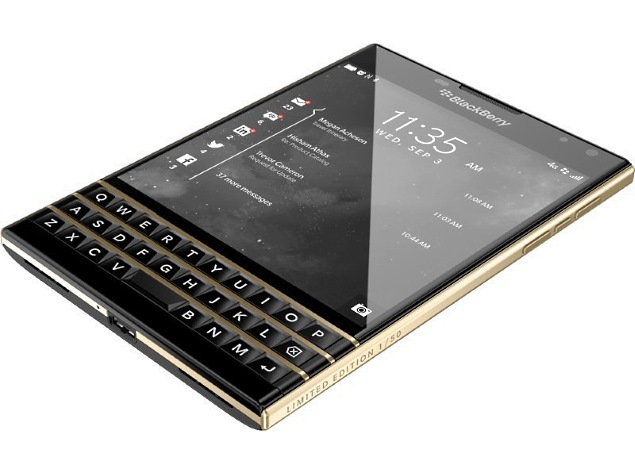 blackberry passport black gold limited edition official