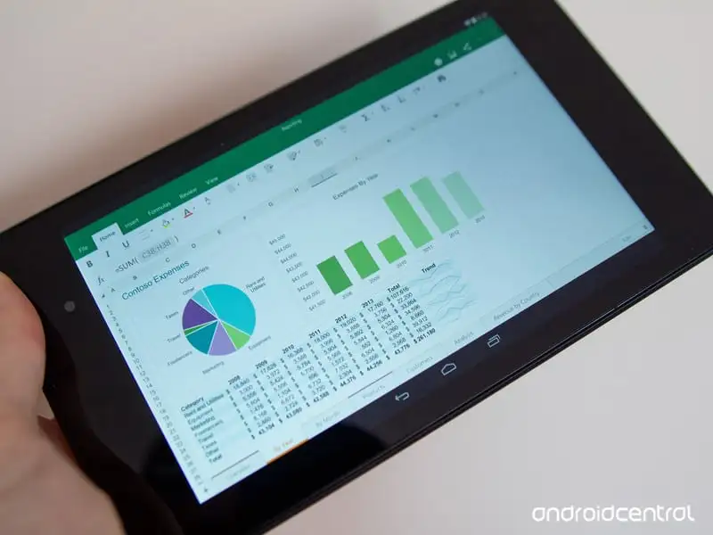 excel androidtablet hero Excel on Android Tablet