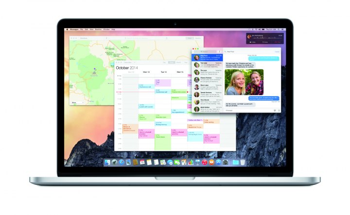 Mac OS X Yosemite laptop