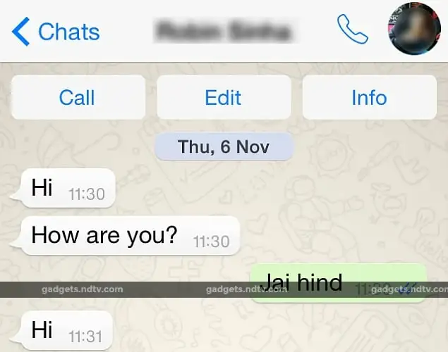whatsapp voice calling iphone blur ndtv WhatsApp Voice Call feature.Image courtesy-NDTV