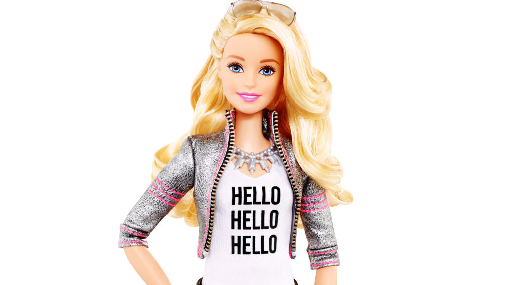 poster p hello barbie talking toy toytalk