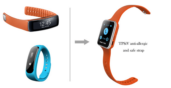 MIFONE W15 2 5D Curved Sapphire Touch Screen Smart Watch - 63
