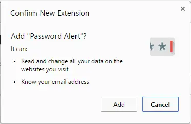 Google Chrome Password Alert Extension Popup Google-Chrome-Password-Alert-Extension-Popup
