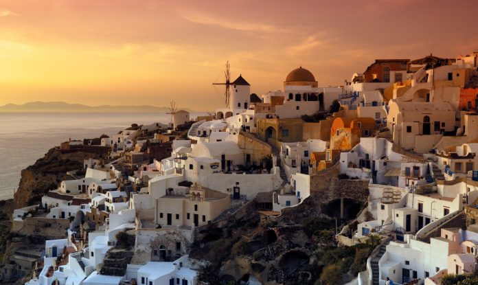 The village of Oia, Santorini, Greece
