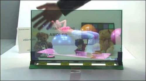 Samsung s up with its transparent OLED TV - 97