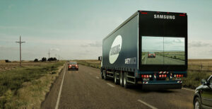 samsung video display on truck