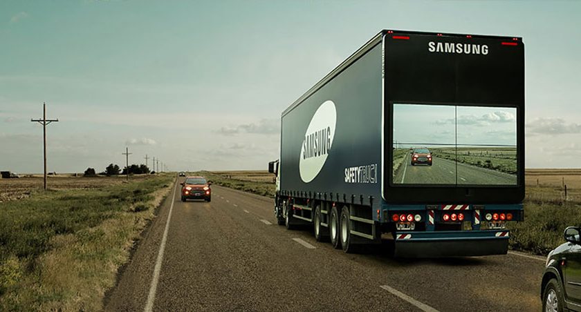 samsung video display on truck