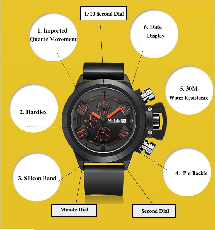 MEGIR Water Resistance Quarts Wristwatch REVIEW - 83