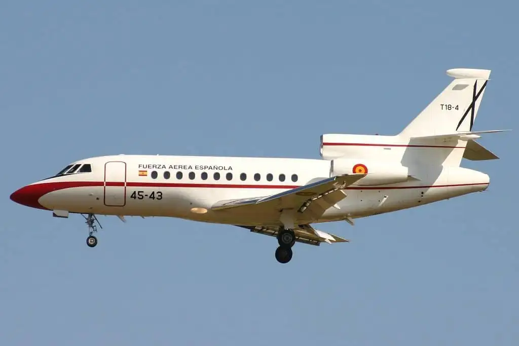 Spanish Air Force Dassault Falcon B Elon-Private-jet