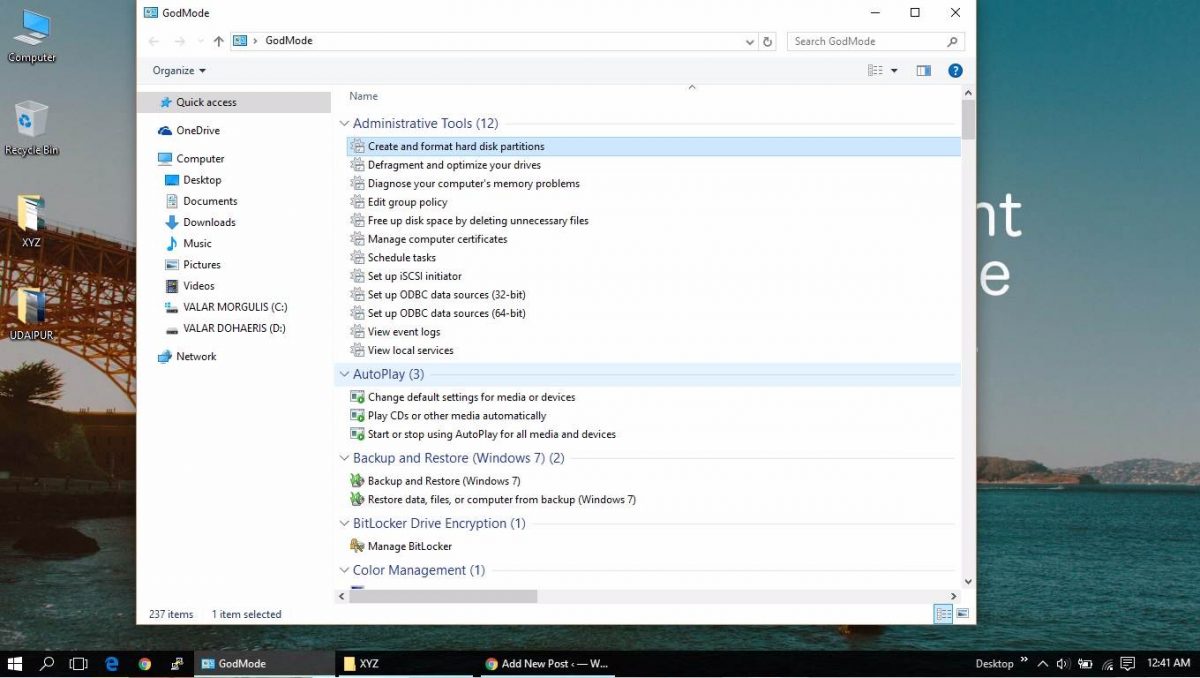 How To Activate God Mode On Windows 7,8 and 10
