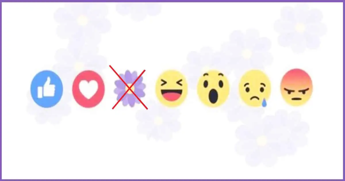 Facebook thankful emoji gone
