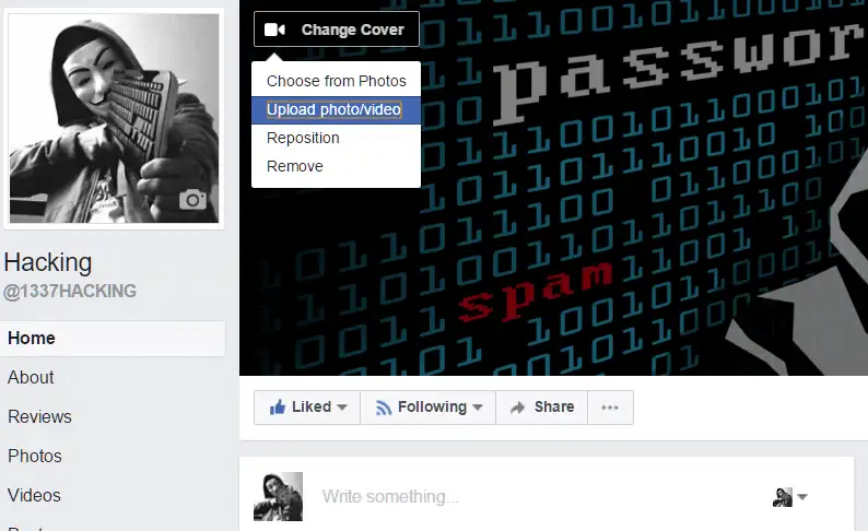 Facebook video cover Facebook video cover page