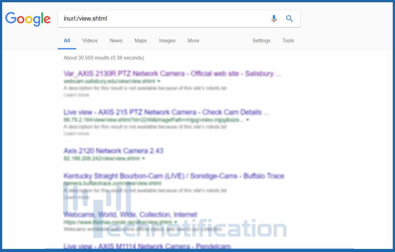google dorks for camera hacking