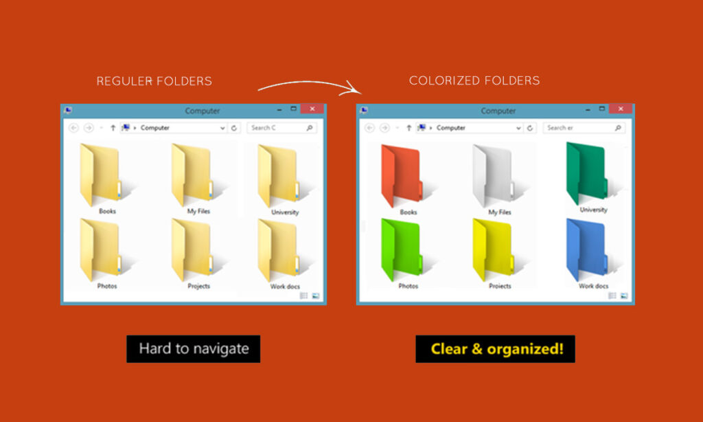 How to Customize Folders With Different Colors