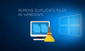Remove duplicate files and folders