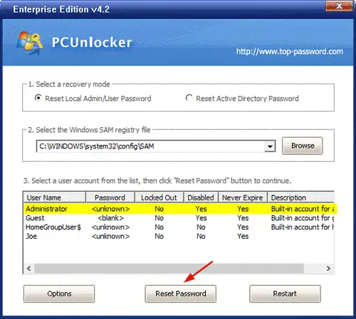 Windows password reset By recovery tool Windows password reset By recovery tool
