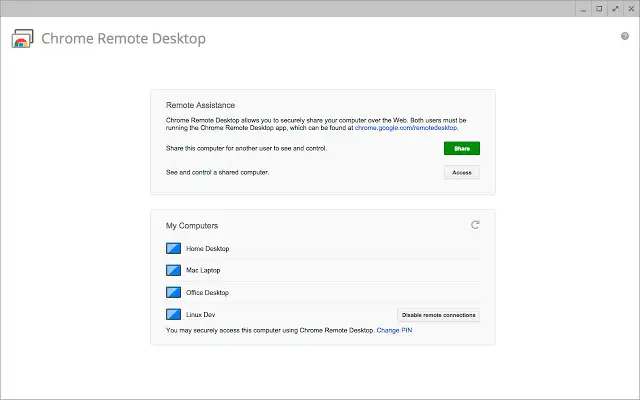 chrome remote desktop chrome remote desktop