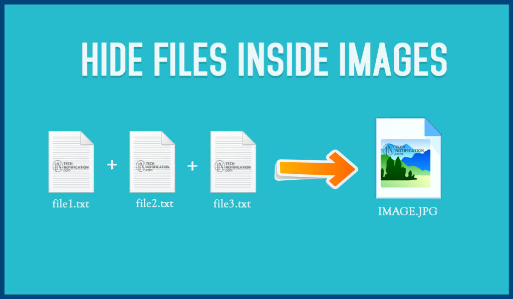 hide your files inside images