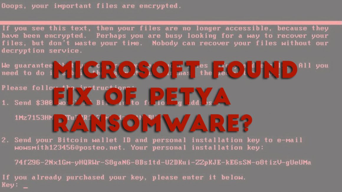 Microsoft has partly solved the mystery behind Petya Ransomware