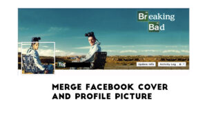 Merge facebook cover and profile picture