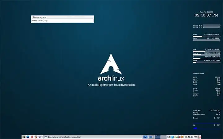 archlinux screen archlinux-screen1