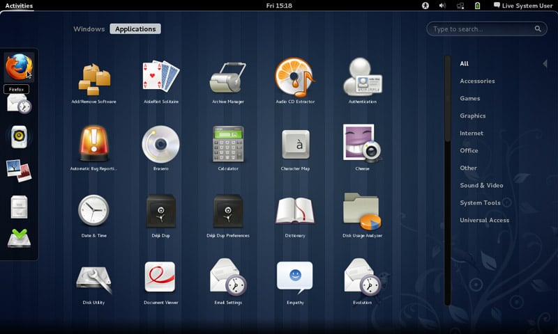 f gnome apps