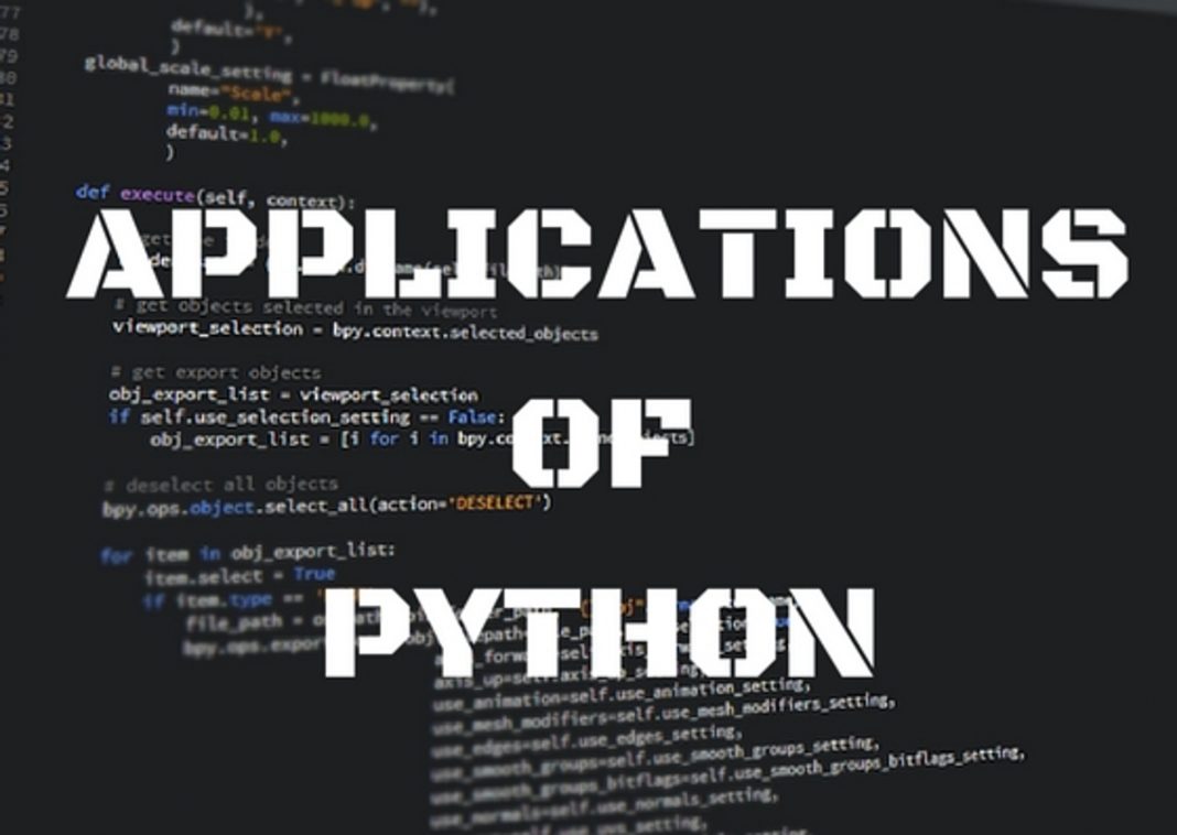 What applications do you develop with Python Programming?