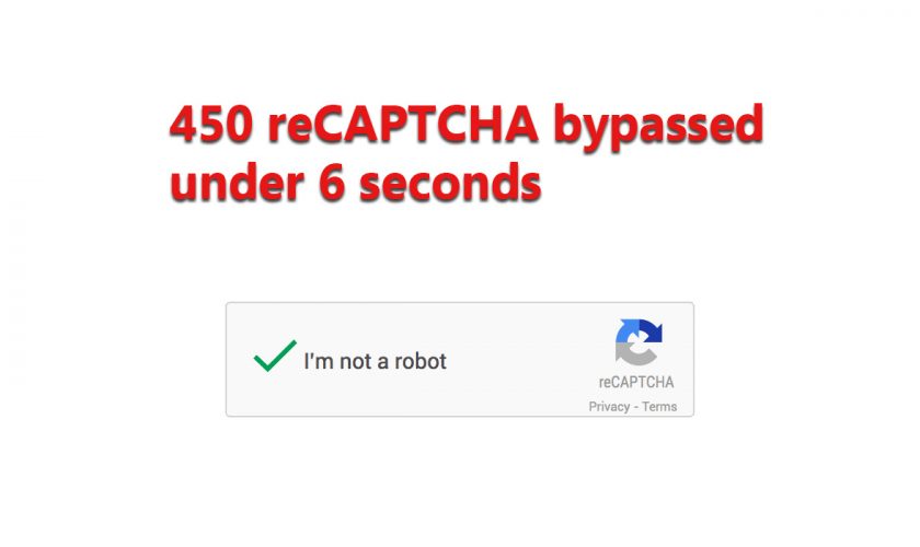 unCaptcha bypassed 450 reCAPTCHA