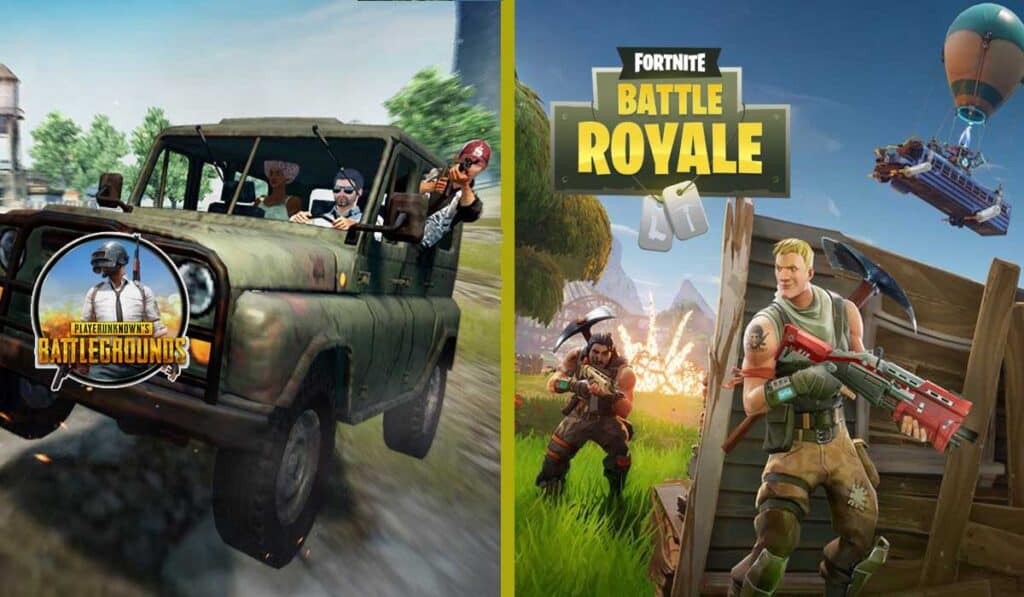 PUBG mobile vs fortnite battle royale