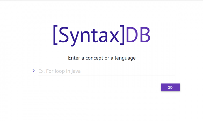 SyntaxDB - A Powerful search engine for programmers