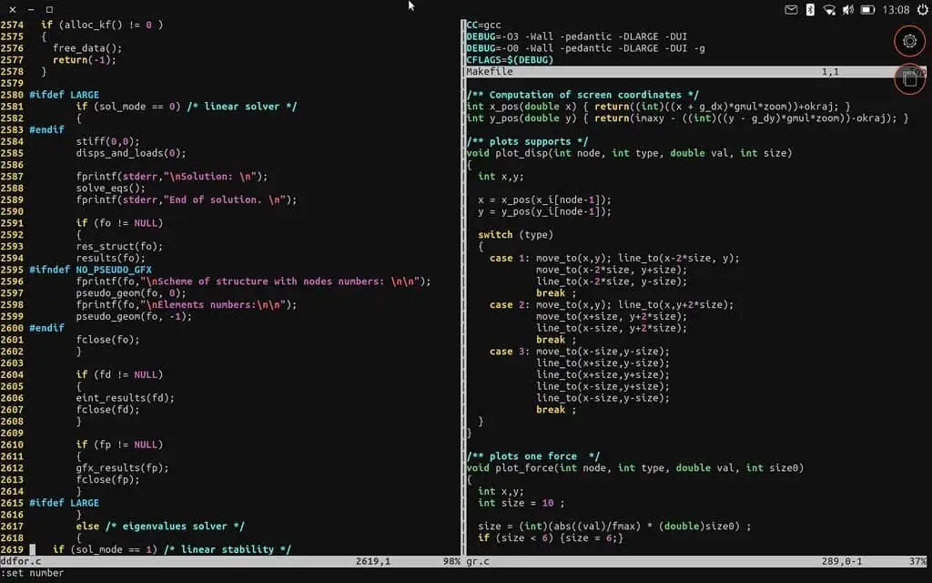 vim editor compressed vim editor-compressed
