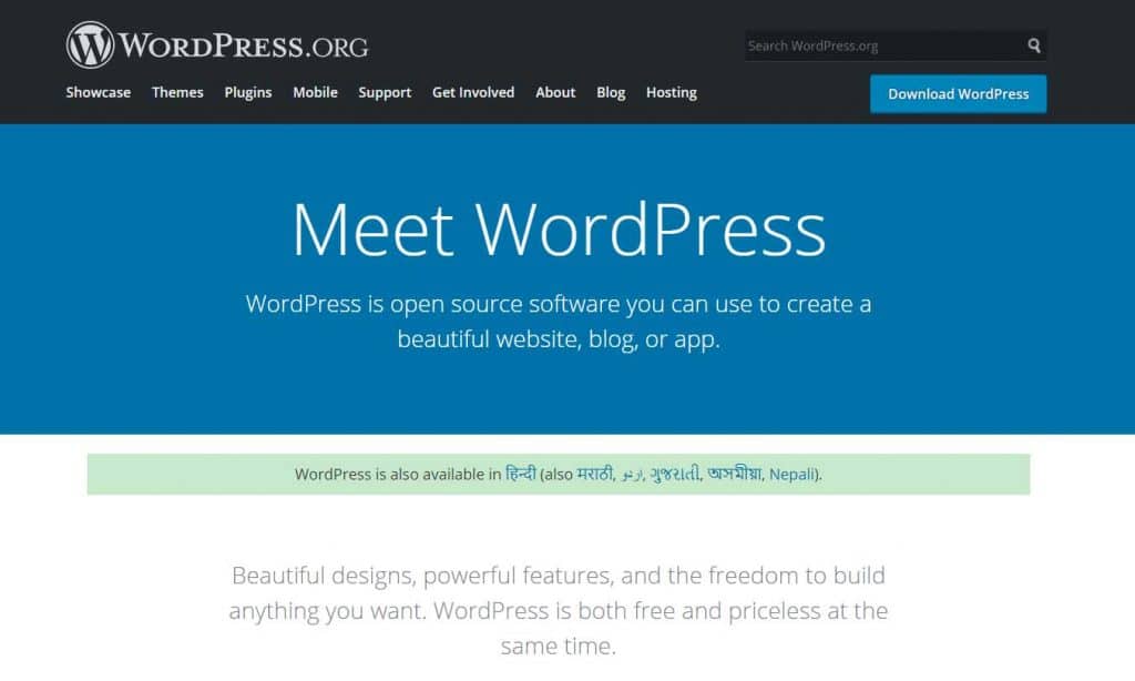 wordpress CMS