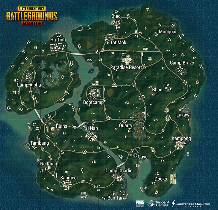 sanhok map on pubg mobile