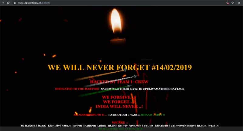 pakistan website hacked