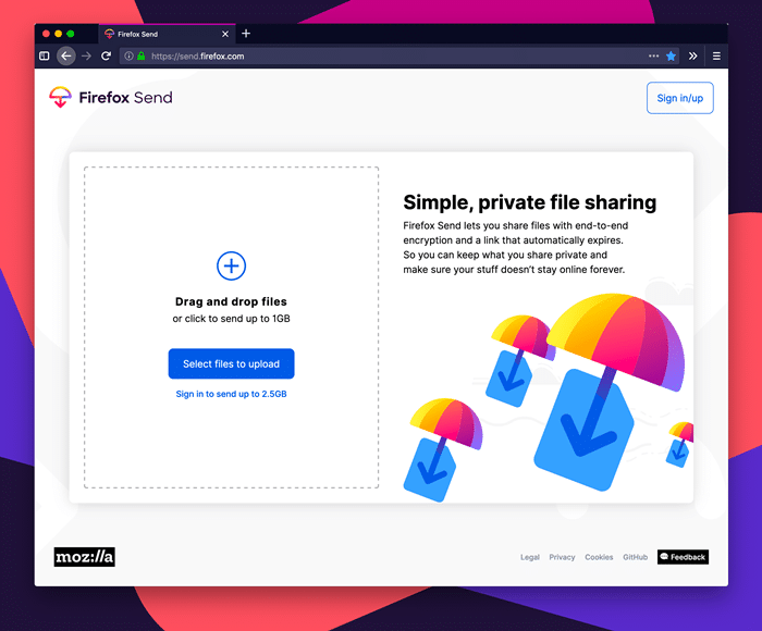 firefox send 2