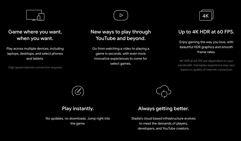 google stadia features
