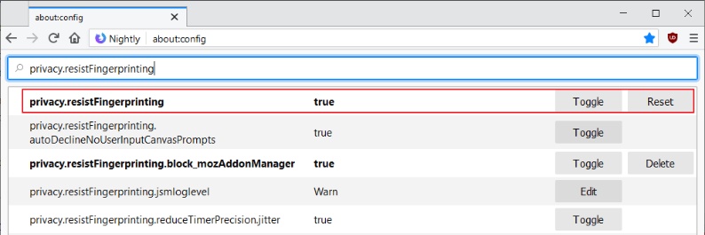 how to enable anti-fingerprinting