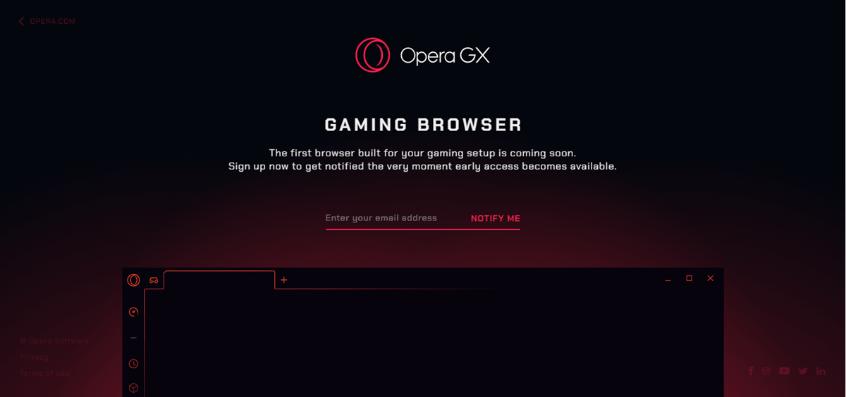 OperaGX Gaming Browser