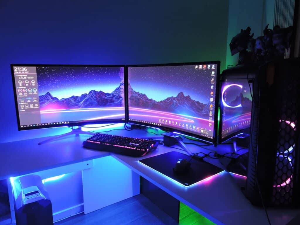 lighting pc setup scaled