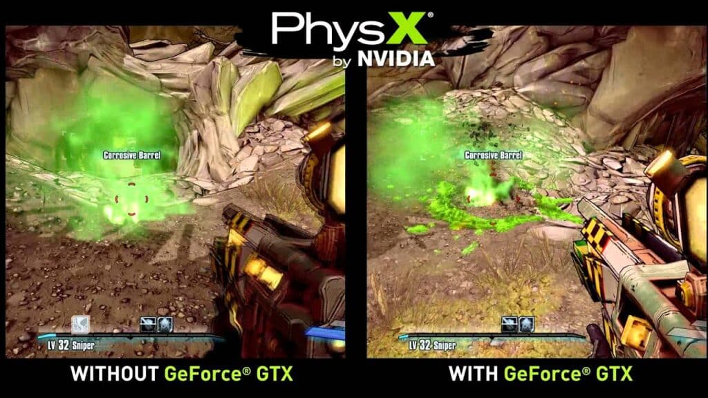 What does Nvidia PhysX do in Games?