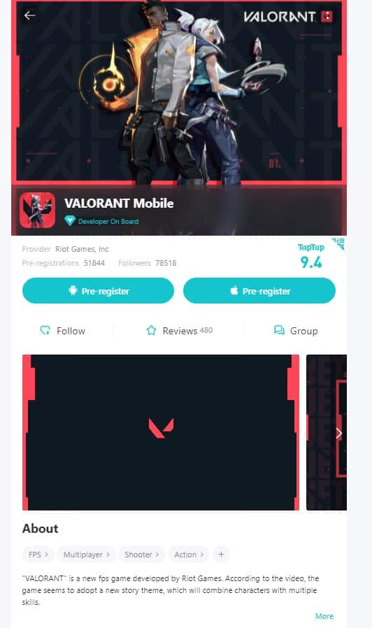VALORANT Mobile Pre Registration now available on TapTap - 77