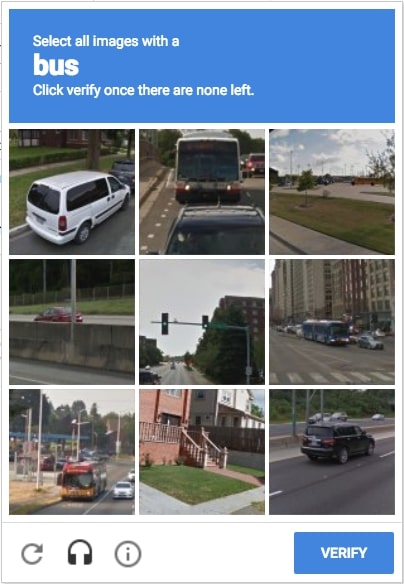 ReCAPTCHA-exampl